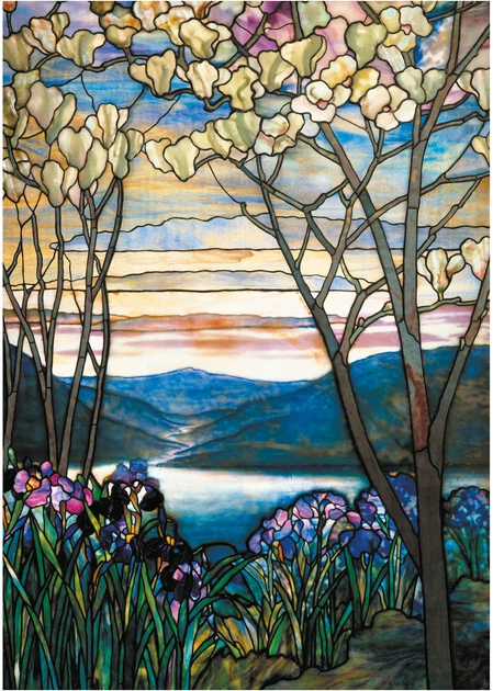 Puzzle Piatnik Magnolie i irysy Tiffany 1000 elementów (9001890552045) - obraz 2