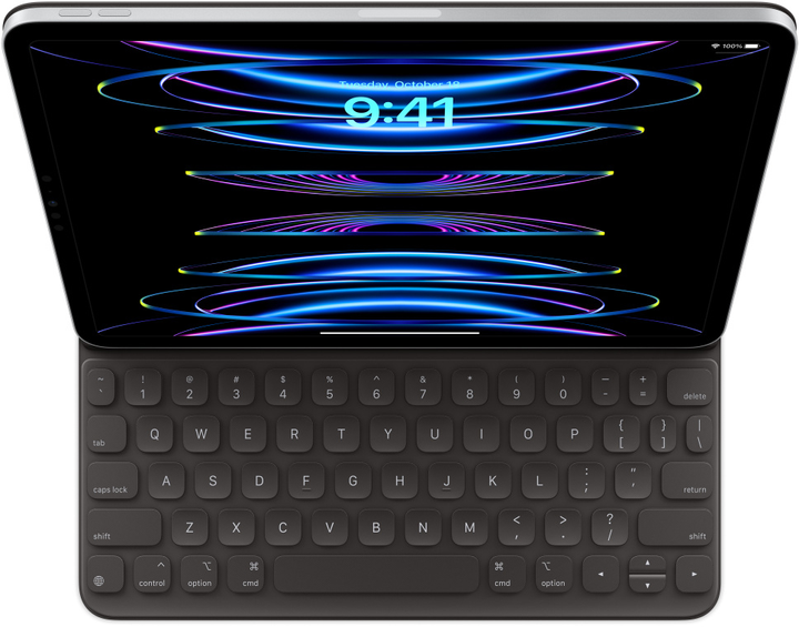 Обкладинка-клавіатура Apple Smart Keyboard Folio для Apple iPad Pro 11 (3rd gen) US English Black (MXNK2LB/A) - зображення 1