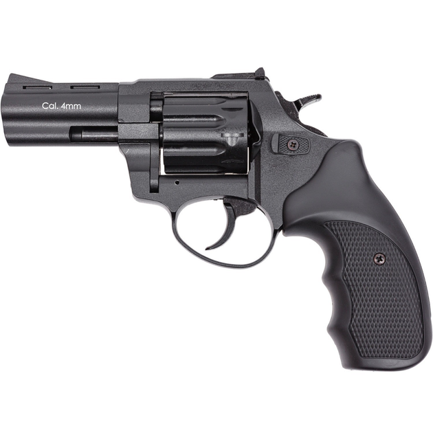 Револьвер под патрон Флобера Stalker 3" стальной барабан черная рукоятка (ST3S) 160 м/с - изображение 2