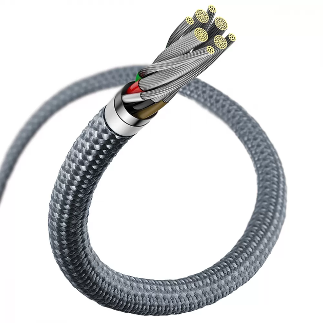 Кабель Baseus Dynamic Series Fast Charging Data Cable Type-C to iP 20W 1m Slate Gray (CALD000016) - Фото 6 Кабель Baseus Dynamic Series Fast Charging Data Cable Type-C to iP 20W 1m Slate Gray (CALD000016) - изображение 6