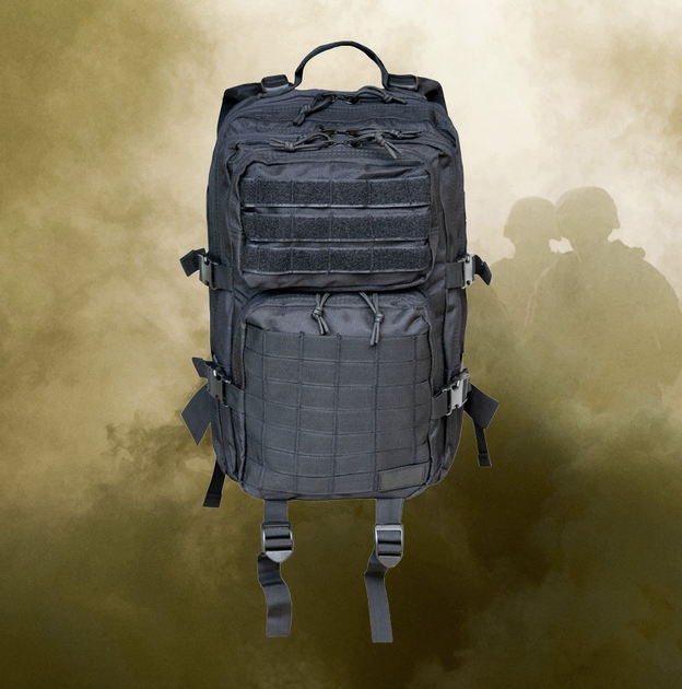 Рюкзак штурмовой тактический Squad Black 35L - изображение 1