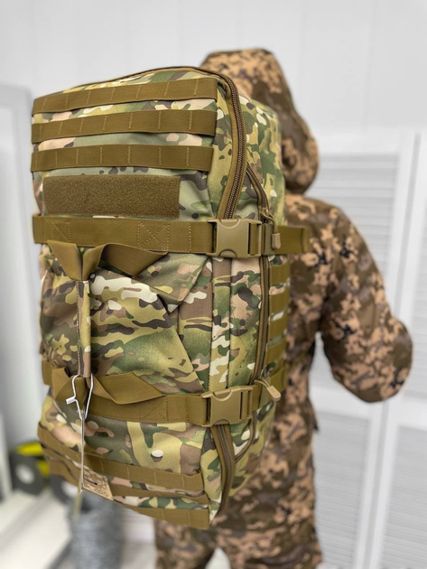 Сумка-рюкзак тактический 65Л для вещей (Кордура1000Д), цвет Мультикам - изображение 1