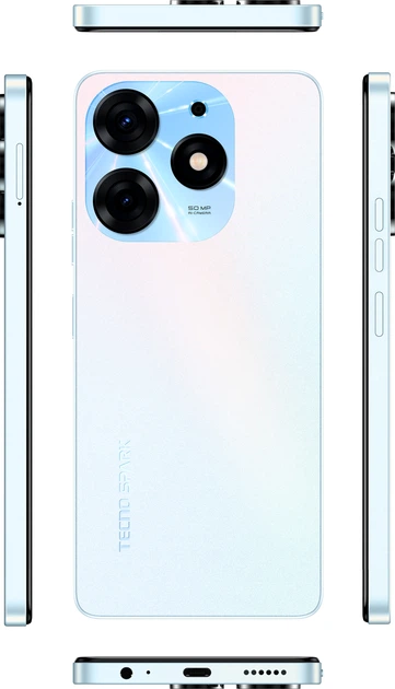 Мобільний телефон Tecno Spark 10 Pro 8/128Gb NFC 2SIM Pearl White (4895180796098) - зображення 4