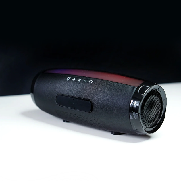 Беспроводная Bluetooth колонка с RGB подсветкой T&G TG165C-LED со светомузыкой, USB, microSD, FM радио, Микрофон Black - изображение 8
