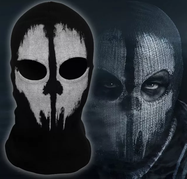 Балаклава с черепом Призрак игра Call of Duty 10 маска №3 Черный (24121942015) - изображение 2
