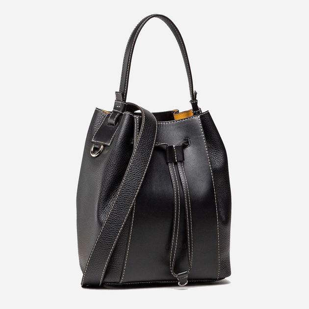 Skórzana Torebka damska przez ramię Furla Miastella S Bucket Bag WB00326BX0053O60001007 Nero (8050597036182) - obraz 5