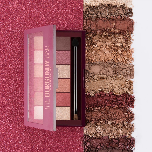 Paleta cieni do powiek Maybelline New York The Burgundy bar Burgundy 9.6 g (3600531429911) - obraz 7