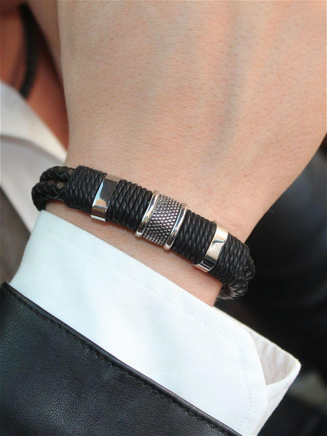 Men's bracelets: leather & sterling silver | Nomination