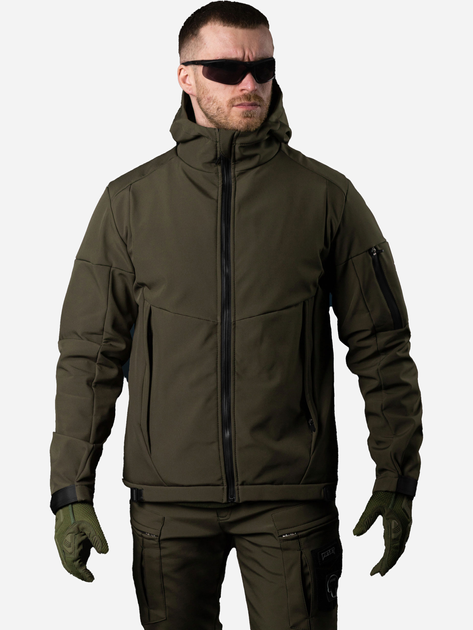 Тактична куртка утеплена BEZET Softshell Робокоп 6289 XS Хакі (2000235558343) - зображення 1