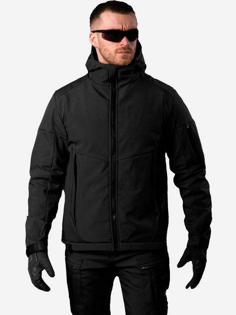 Тактична куртка утеплена BEZET Softshell Робокоп 5747 2XL Чорна (2000093211473) - зображення 1