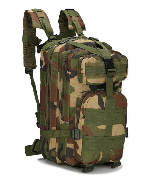 Тактичний похідний рюкзак Military військовий рюкзак водовідштовхувальний 25 л 45х24х22 см Т 414 - зображення 1