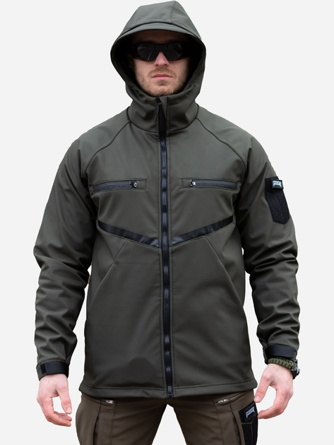 Тактична куртка утеплена BEZET Softshell Omega 6281 XS Хакі (2000227629945) - зображення 1