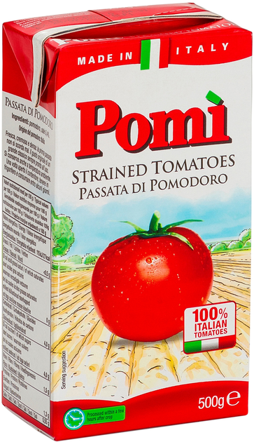 Томатное пюре Pomi Пастеризованное 500 г (8032793344346) – ROZETKA ...