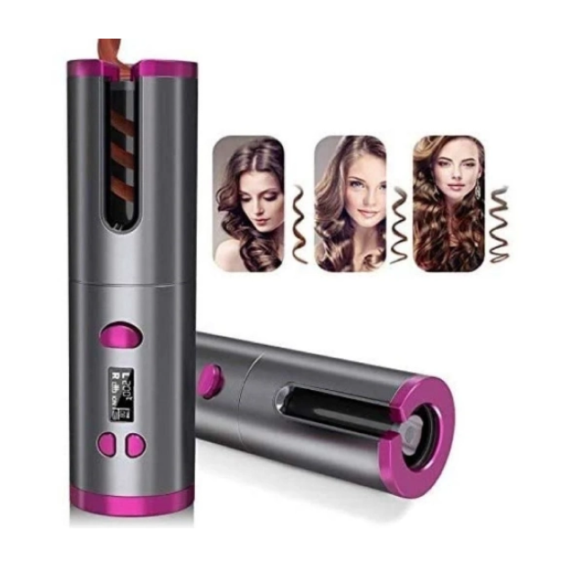 Бездротовий стайлер для завивки волосся з керамічним покриттям Ramindong Hair curler авто бігуді з дисплеєм - зображення 4