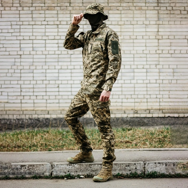 Військова форма ЗСУ Літня піксель ММ14, тактична форма піксель Ріп Стоп, розмір 46 армійський чоловічий одяг для військових - зображення 1