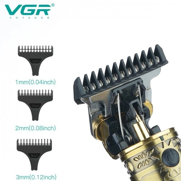 Триммер VGR V-085 машинка для стрижки волос и бороды с насадкам Voyager - изображение 2