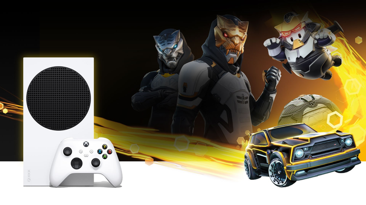 Ігрова консоль Microsoft Xbox Series S + Fortnite + Rocket League + Fall Guys White (RRS-00080) - зображення 4