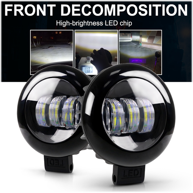 Додаткова світлодіодна фара Terra 30P1-30W (115 x 55 мм) - зображення 3