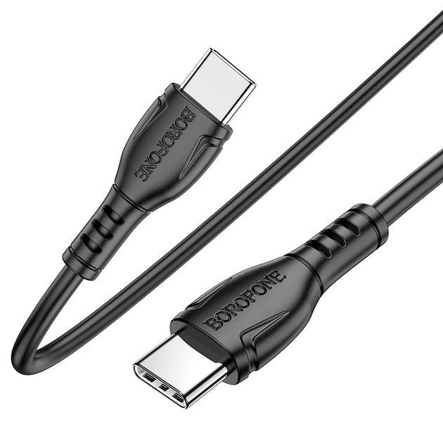 Кабель для зарядки Type-C to Type-C BOROFONE BX51 |1м/60W| Черный ...