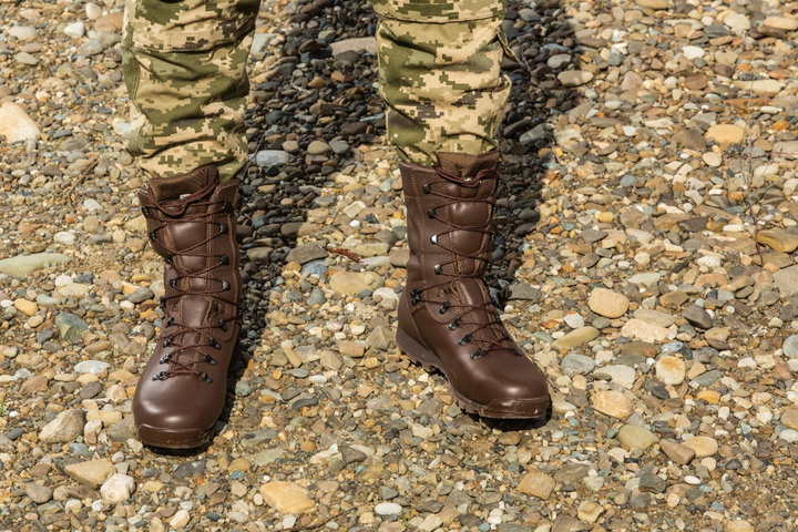 Легкие кожаные тактические военные берцы ALTBERG Sneeker 43 коричневые - изображение 2
