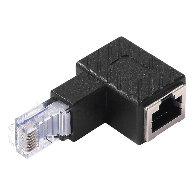 Переходник адаптер SUNROZ соединитель LAN RJ45 (папа) - RJ45 (мама) Up ...