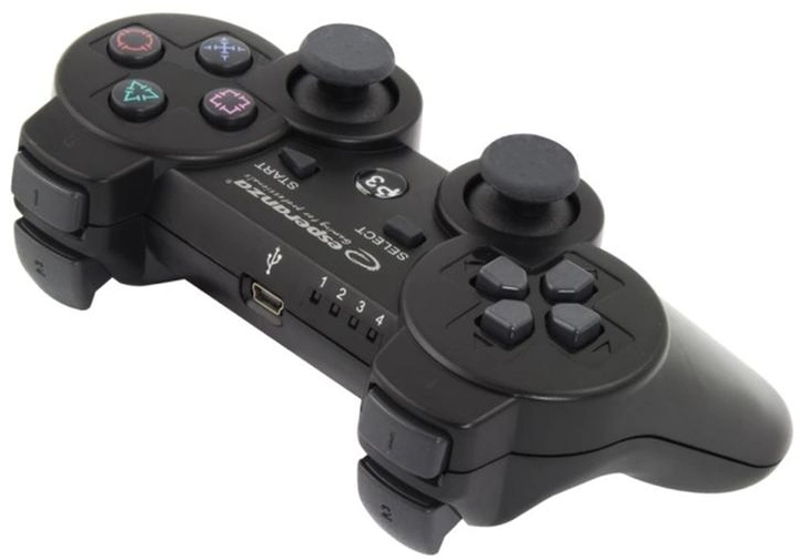 Бездротовий геймпад Esperanza Marine PS3 Bluetooth Black (EGG109K) - зображення 2
