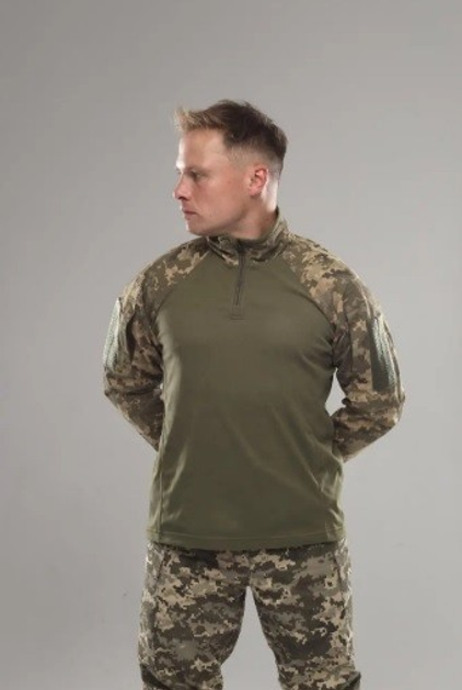 Тактическая рубашка Убакс на микрофлисе, пиксель ЗСУ, размер XXL - изображение 2