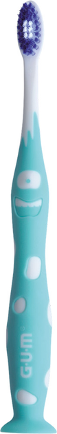 Зубная щетка GUM Junior Monster Мягкая Бирюзовая (7630019902564_turquoise) - изображение 1