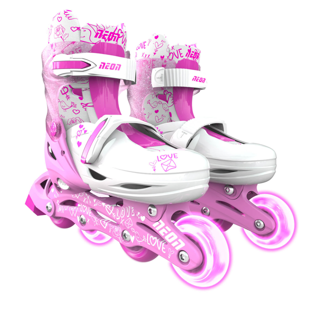 Детские ролики NEON INLINE SKATES розовый NT07P4 | Быстрая доставка от ...