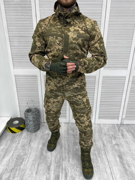 Тактичний військовий костюм Гірка ( Куртка + Штани ), Камуфляж: Піксель ЗСУ, Розмір: 56/5 - зображення 1