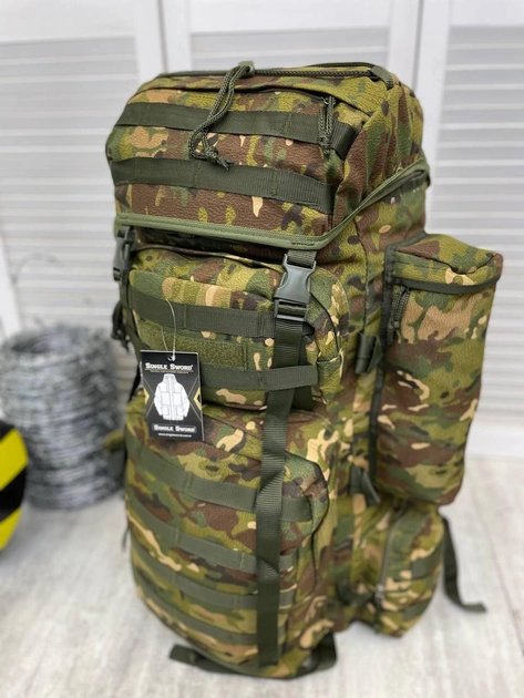Тактичний великий армійський рюкзак 100+10 літрів singl sword - изображение 1