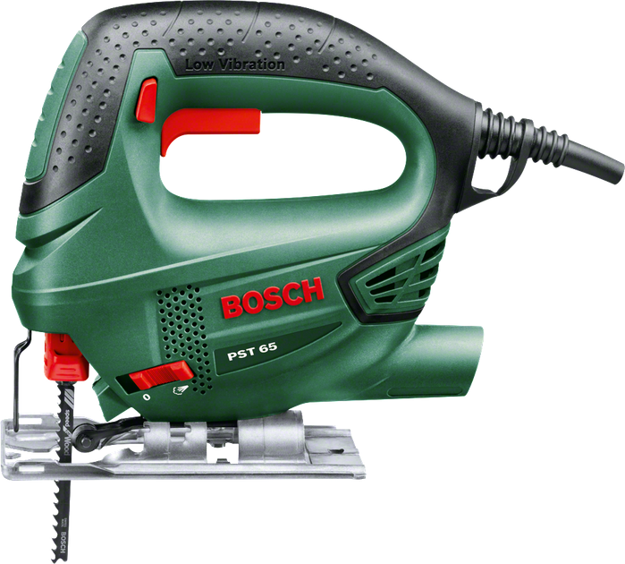 Лобзик электрический Bosch PST 650, 500 Вт, 65 мм глубина реза + 4 полотна T144D, картонная упаковка (06033A0721) - изображение 3