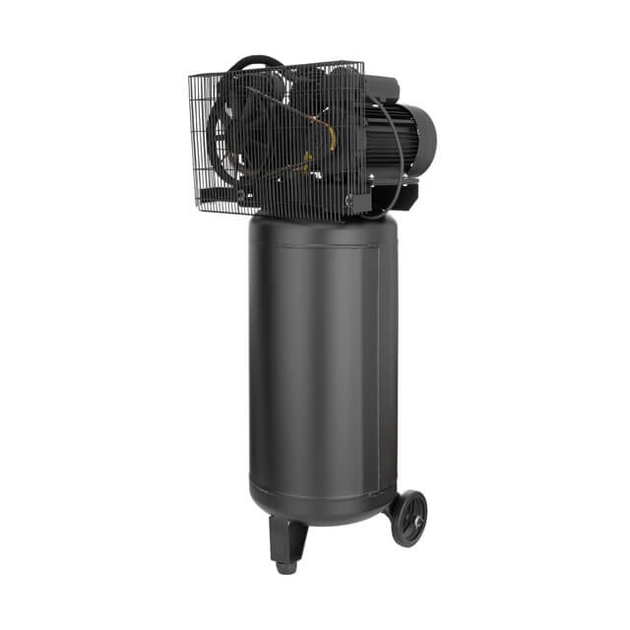 Компресор 100 л, вертикальний, 3 кВт, 220 В, 10 aтм, 500 л/хв. 2 циліндри INTERTOOL PT-0017 - изображение 4