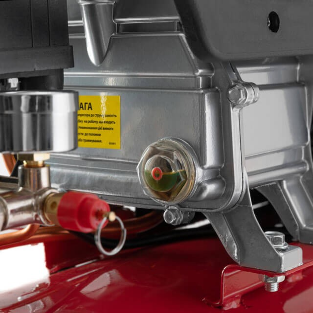 Компресор 50 л, 1500 Вт, 220 В, 8 aтм, 206 л/хв. INTERTOOL PT-0003 - изображение 6