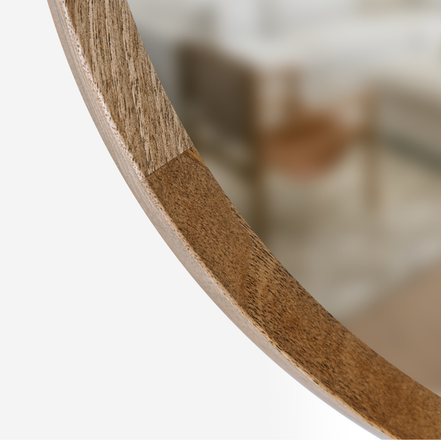Дзеркало капсула дерев'яне Luxury Wood Freedom Natural Walnut Горіх 50x80 см - Фото 3 Дзеркало капсула дерев'яне Luxury Wood Freedom Natural Walnut Горіх 50x80 см - зображення 3