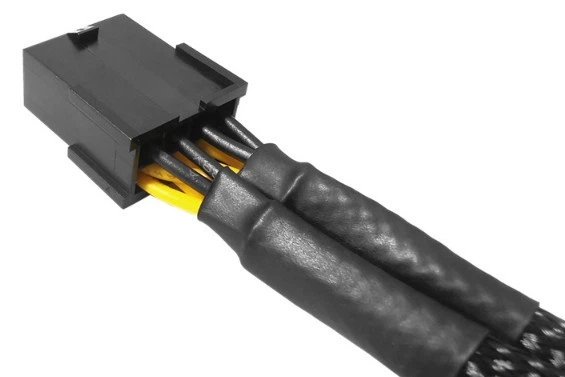 Кабель переходник в оплетке 18 AWG 20 см GPU 8 pin -> 2х GPU PCI-E (6+2) VGA на видеокарту (540106028) Черный - Фото 7 Кабель переходник в оплетке 18 AWG 20 см GPU 8 pin -> 2х GPU PCI-E (6+2) VGA на видеокарту (540106028) Черный - изображение 7