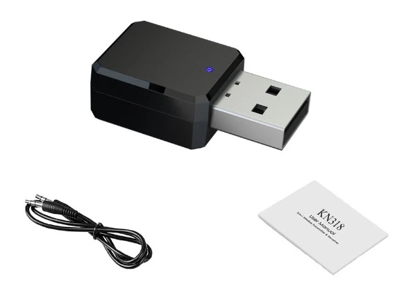 Блютуз Приемник звука KN318 Bluetooth 5.1 с микрофоном(790789416) Черный - Фото 5 Блютуз Приемник звука KN318 Bluetooth 5.1 с микрофоном(790789416) Черный - изображение 5