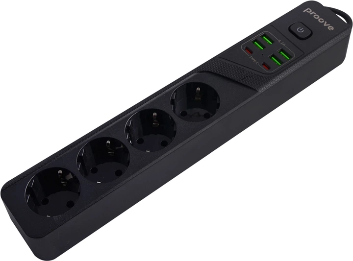 Мережевий фільтр Proove Power Socket P-04 (4 розетки + 4 USB + 2 Type-C) 2М (39684) - зображення 4