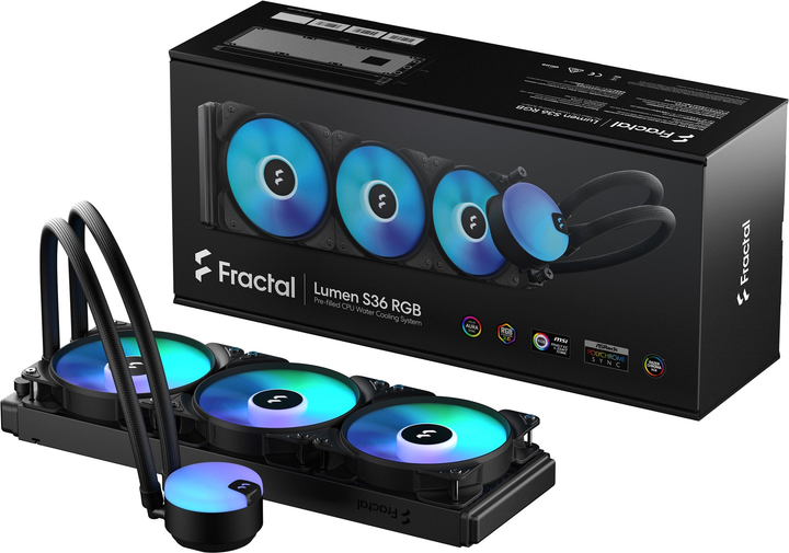 Układ chłodzenia wodnego Fractal Design Lumen S36 RGB Unit v2 (FD-W-L1-S3612) - obraz 7
