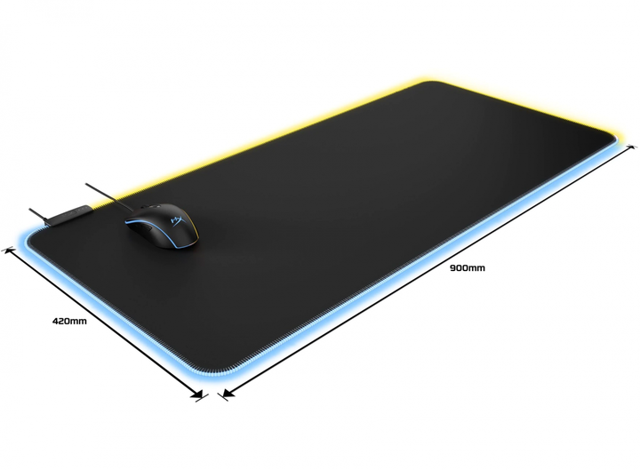 Килимок для миші HyperX Pulsefire Mat RGB XL (900x420x4мм) - зображення 3