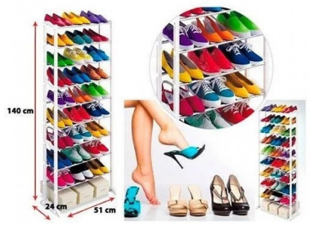 Полиця для взуття Amazing Shoe Rack - Фото 2 Полиця для взуття Amazing Shoe Rack - зображення 2