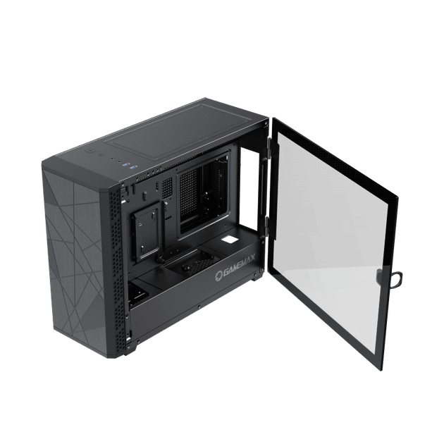 Корпус компьютерный mini-ITX GameMax Ultra Star без блока питания/Mini tower/боковое окно Черный - изображение 6