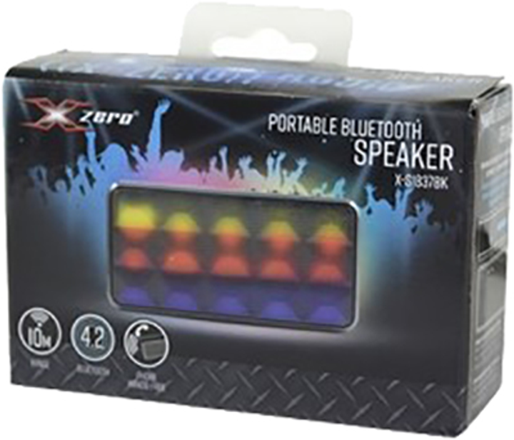 Акустична система XZERO X-S1837BK portable speaker Stereo 3 W Black (AKGXZEGLO0003) - зображення 4