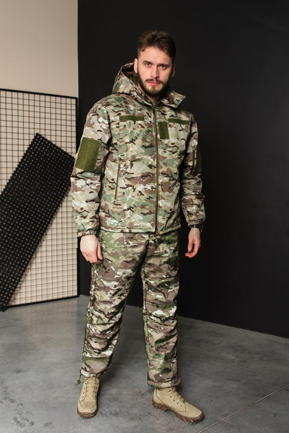 Зимний теплый костюм куртка и штаны мужской Турция ВСУ (ЗСУ) Мультикам 8965 XL - изображение 1