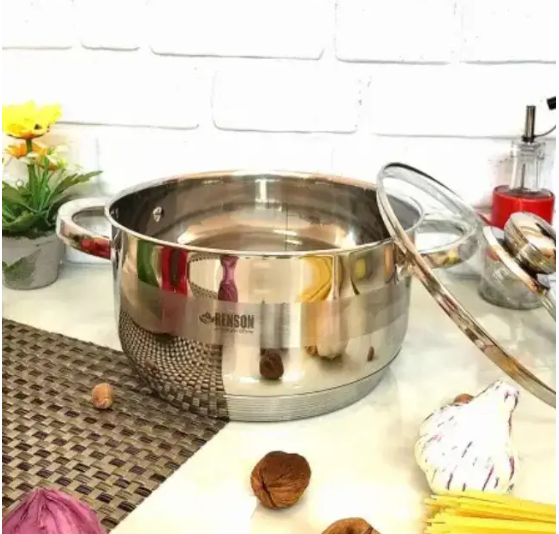 Кастрюля Benson 6.5 л с крышкой из нержавеющей стали (BN-221) - изображение 3
