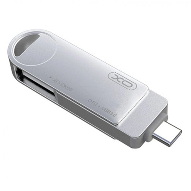 USB Флешка металлическая 2в1 128GB Type-C/USB 3.0 для телефона ...