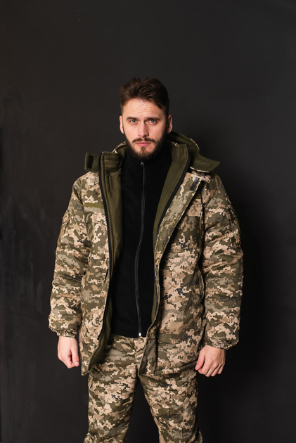 Куртка-бушлат военная мужская тактическая ВСУ (ЗСУ) Пиксель 8740 52 размер - изображение 1