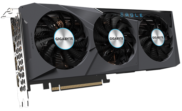 Відеокарта Gigabyte PCI-Ex GeForce RTX 3070 EAGLE OC 8G 8 GB GDDR6 (256 bit) (2 х HDMI, 2 x DisplayPort) (GV-N3070EAGLE OC-8GD) - зображення 2