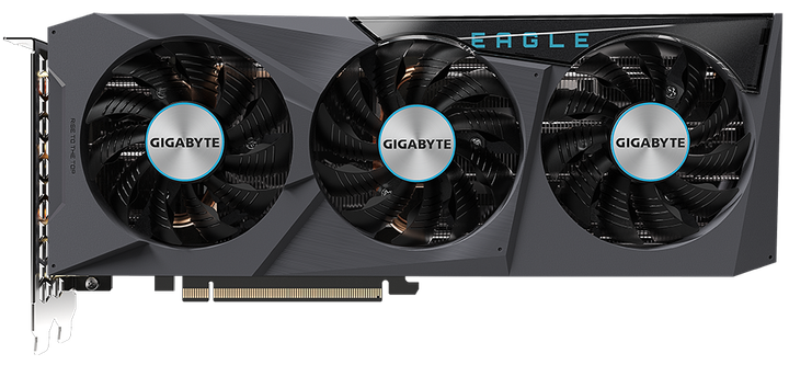 Відеокарта Gigabyte PCI-Ex GeForce RTX 3070 EAGLE OC 8G 8 GB GDDR6 (256 bit) (2 х HDMI, 2 x DisplayPort) (GV-N3070EAGLE OC-8GD) - зображення 1