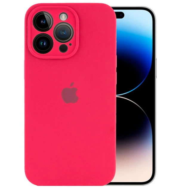 Чехол Silk Full Camera Protective (AA) для Apple iPhone 14 Pro Max (6.7") Красный / Rose Red Без бренда - изображение 5
